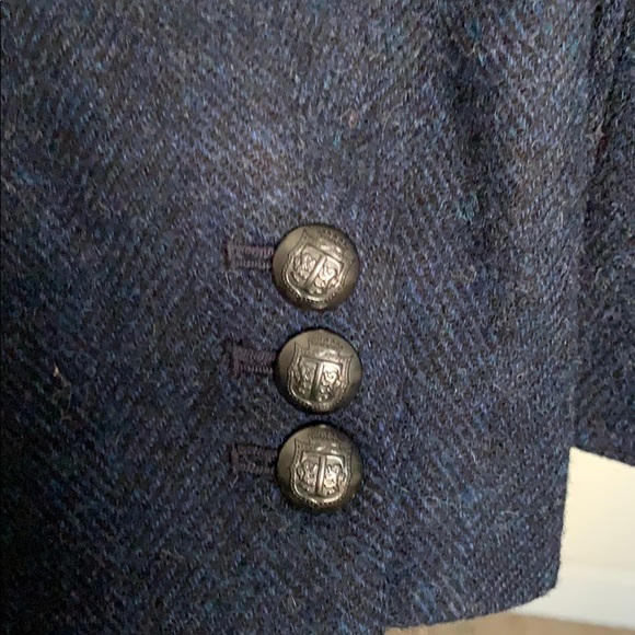 Talbot’s Navy Shetland Wool Blazer Size 12 - Picture 6 of 10